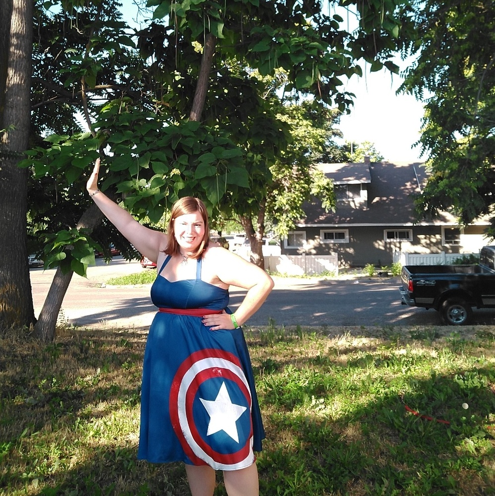 Captain America halter top dress